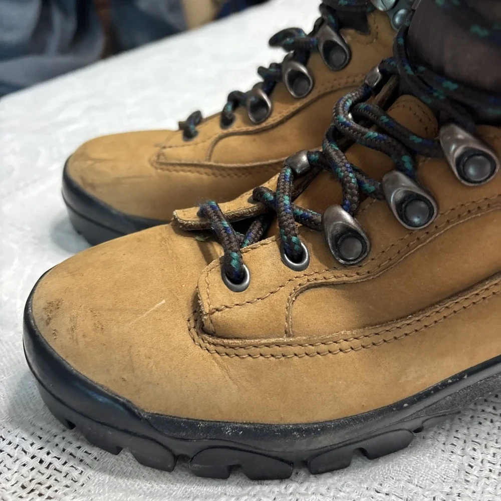 Womens DANNER Brown Leather Waterproof Hiking Boots 48200 Vortex Size 6‎